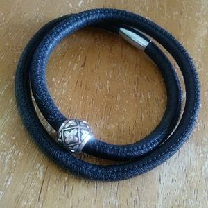 Brighton Woodstock double bracelet with charm